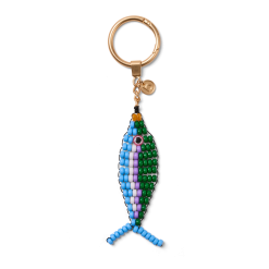 Bogg'd & Charmed  - Beaded Fish Blue/Green